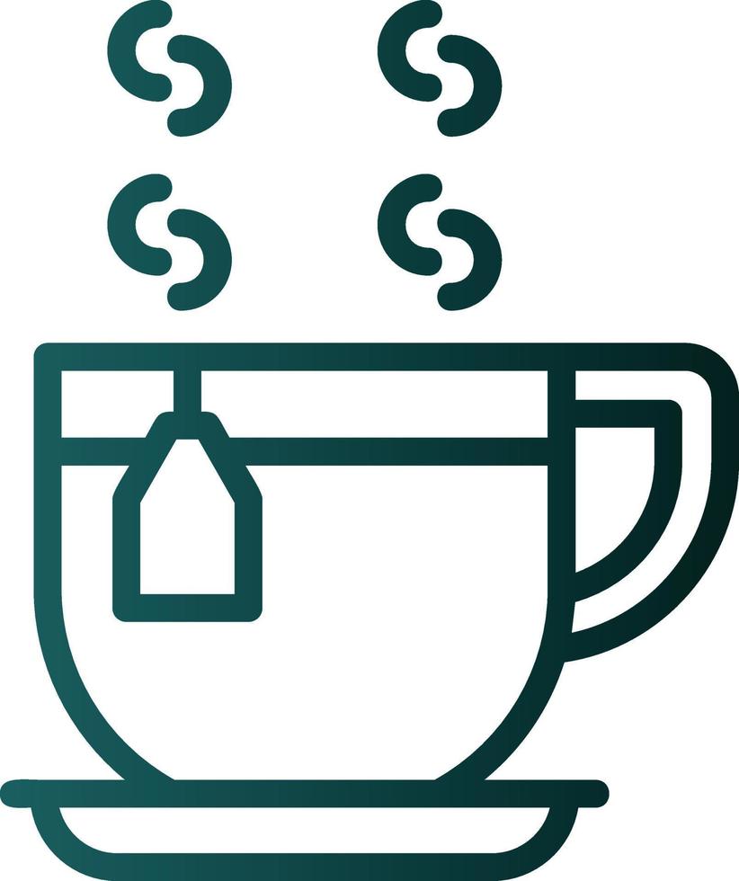 Tea Mug Vector Icon Design