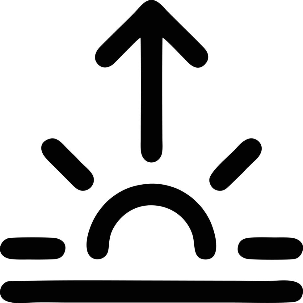 sun icon in white background, illustration of sun icon symbol in black on white background vector