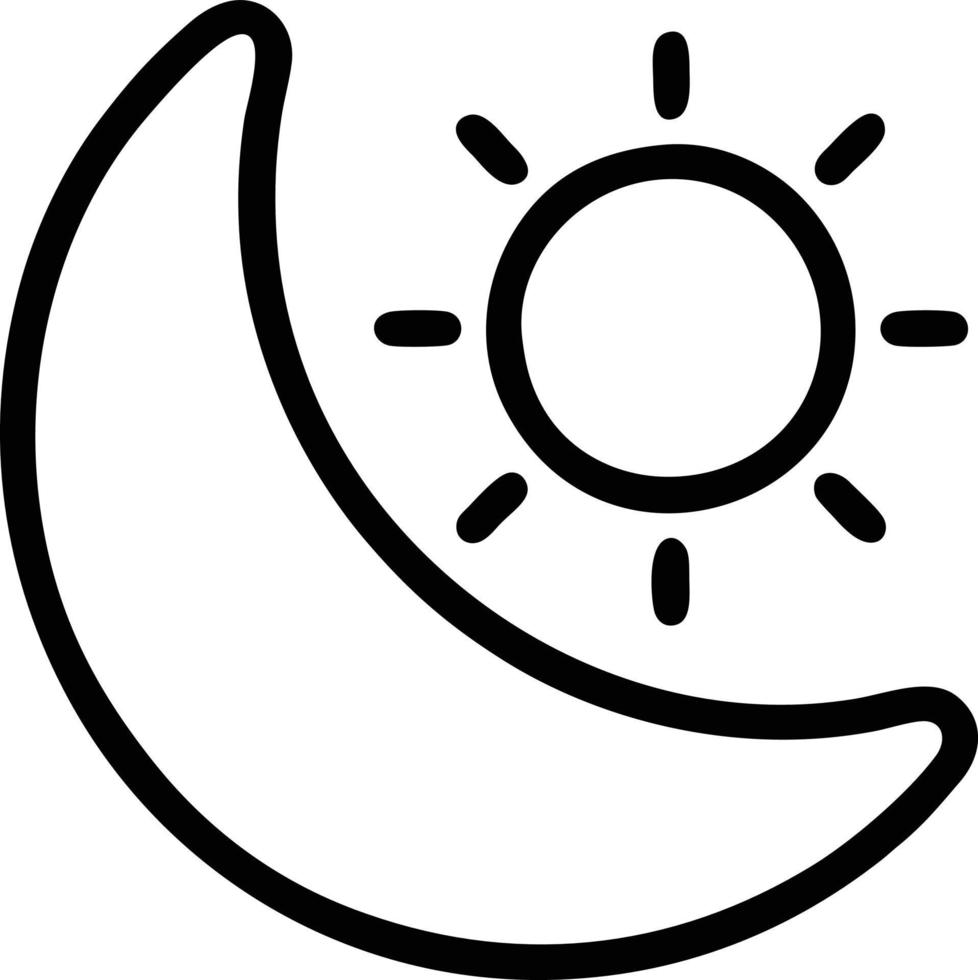 icono de sol en fondo blanco, ilustración del símbolo de icono de sol en negro sobre fondo blanco vector