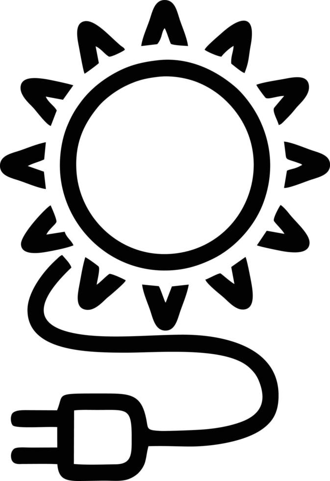 sun icon in white background, illustration of sun icon symbol in black on white background vector