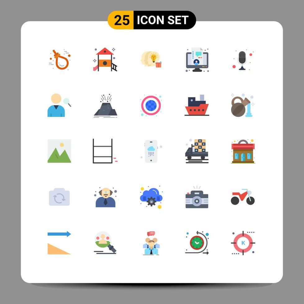Modern Set of 25 Flat Colors and symbols such as live coaching nursery school business transfer Editable Vector Design Elements