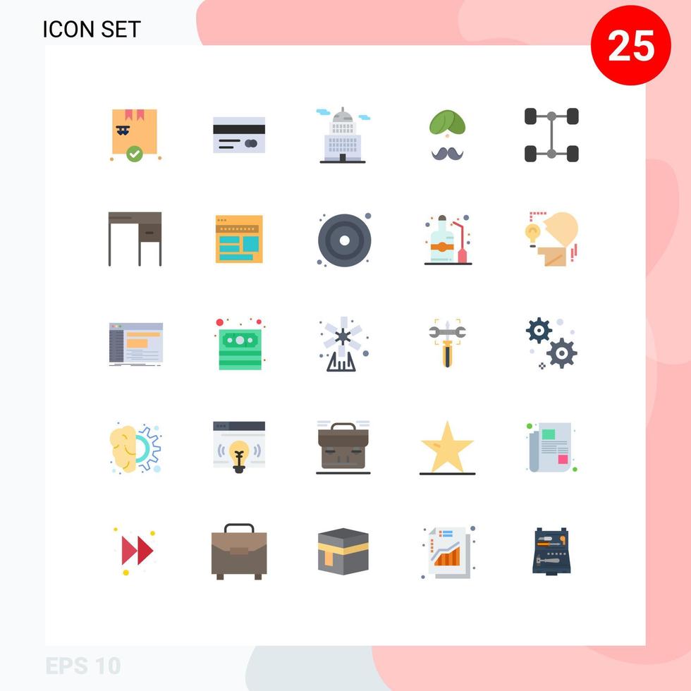 Universal Icon Symbols Group of 25 Modern Flat Colors of turba people building man india Editable Vector Design Elements