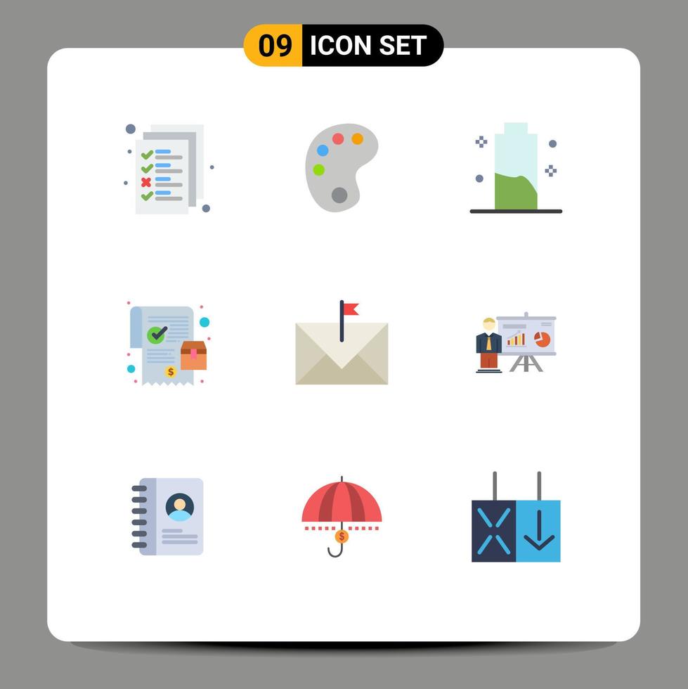 9 Creative Icons Modern Signs and Symbols of contact online order charge purchase mobile Editable Vector Design Elements