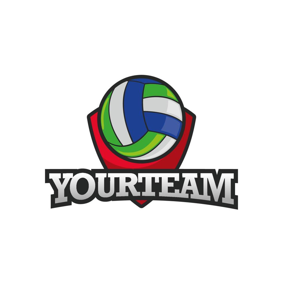 Sport Emblem logo design template vector