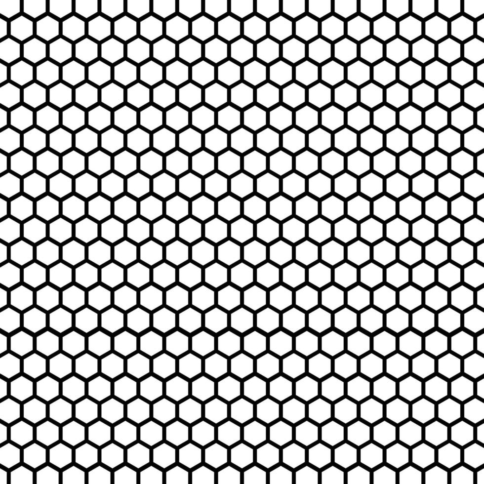 Bee honeycomb seamless pattern, art honey texture vector