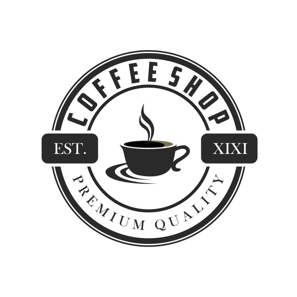 logotipo retro de la cafetería.plantillas de logotipo vintage para la cafetería y la barbería vector