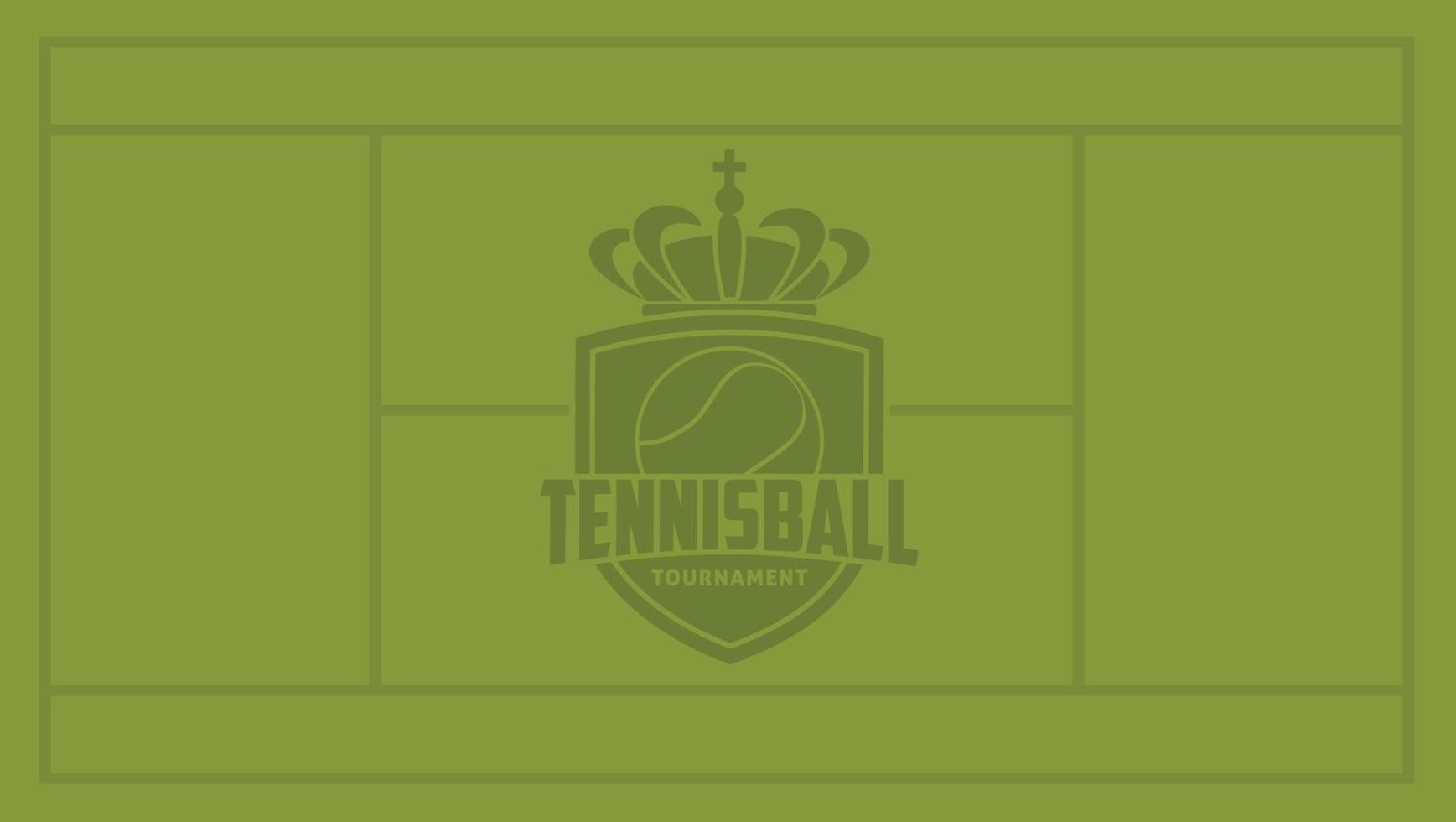 fondo del torneo de pelota de tenis con líneas de cancha de tenis y muestras del logotipo del torneo de pelota de tenis. ilustración vectorial vector