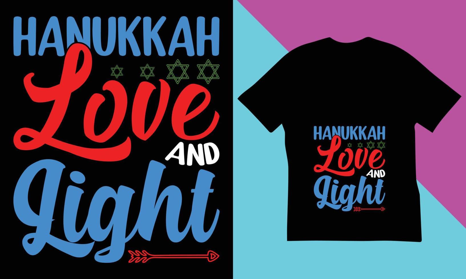 Hanukkah T-Shirt design. vector