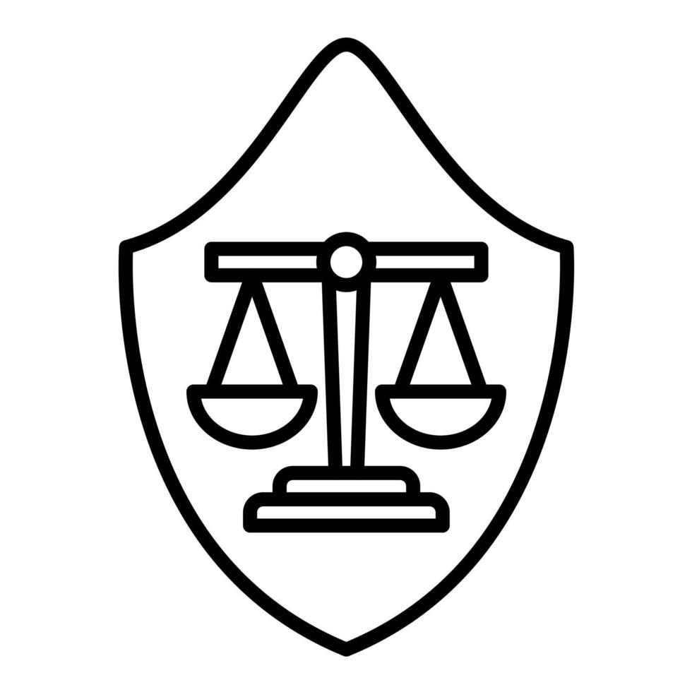 Law Firm Line Icon vector