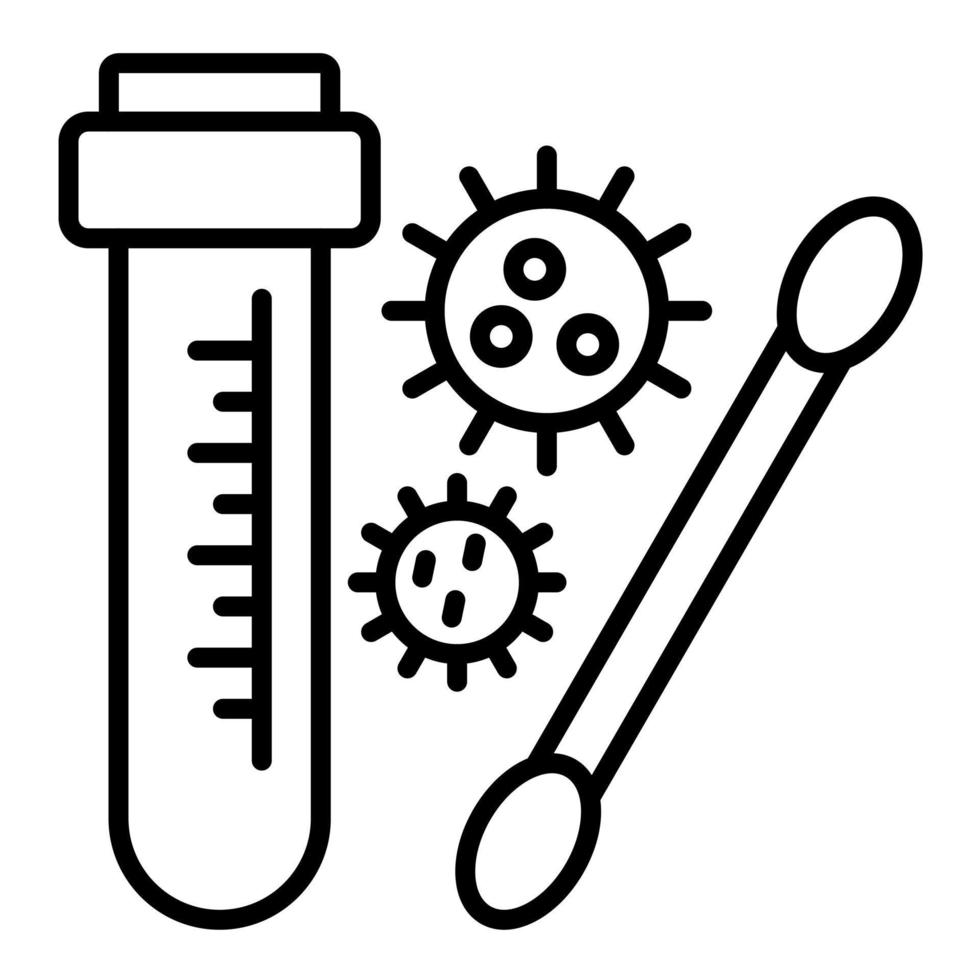 icono de línea de prueba pcr 14761883 Vector en Vecteezy