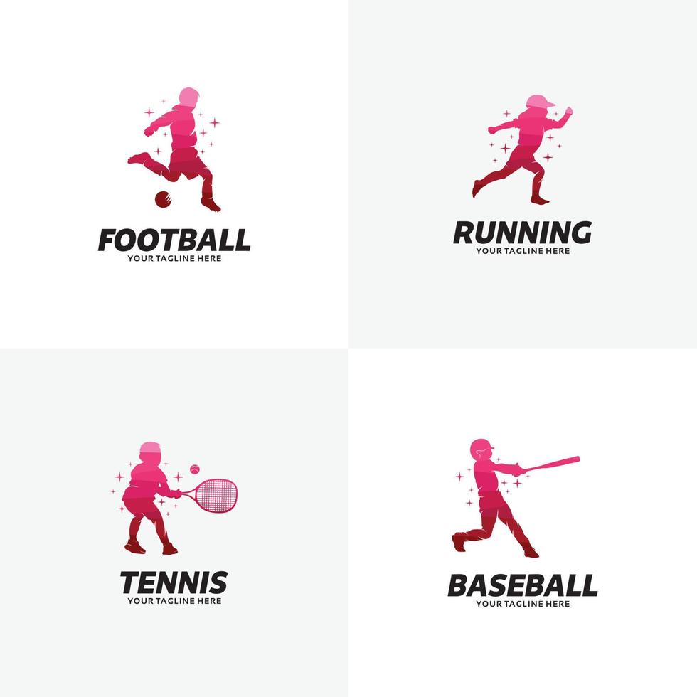 Set of Sport Logo Design Templates vector