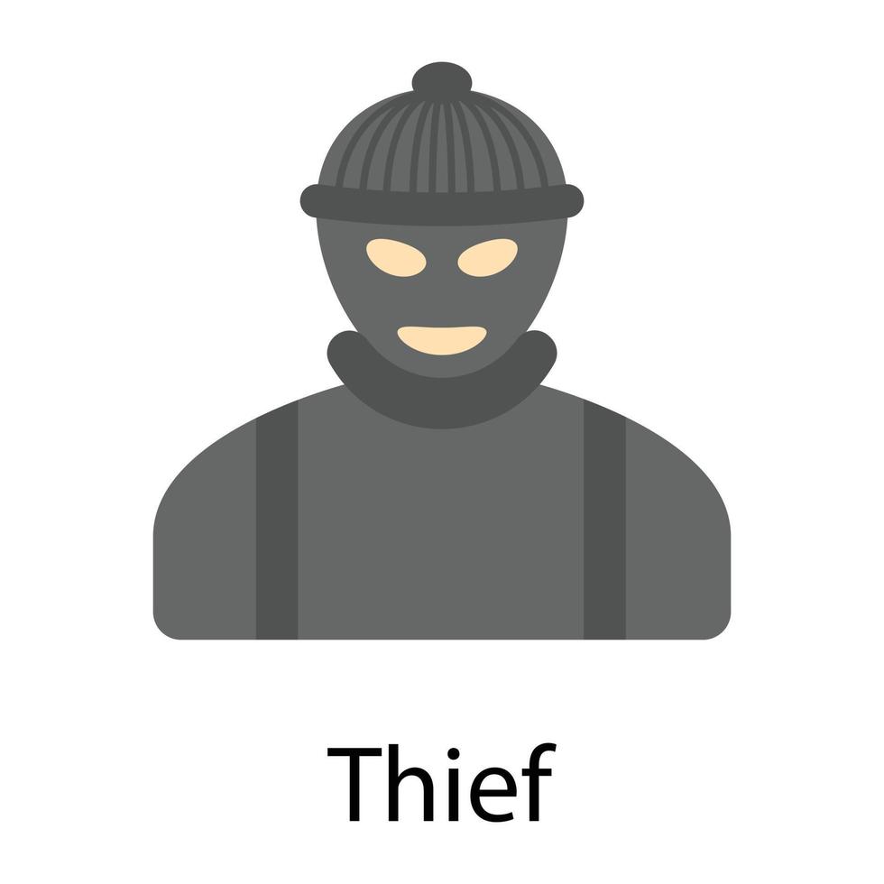 Trendy Thief Concepts vector