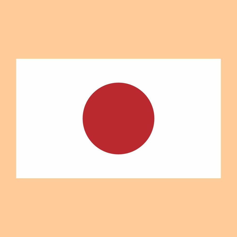 Japan country flag vector