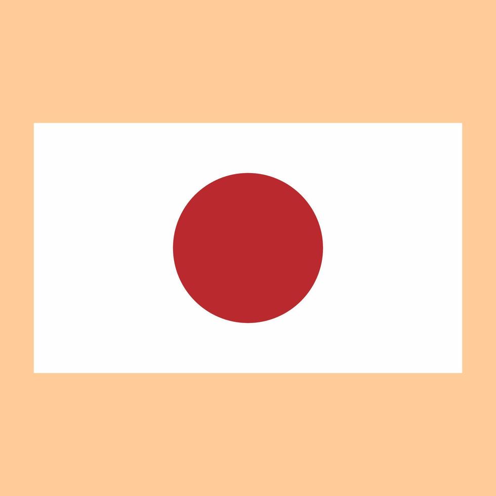 vector de bandera de país de japón