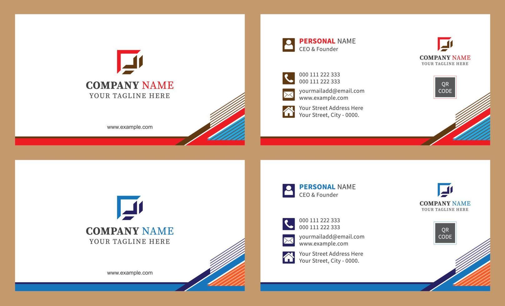 Modern Business Card Design vector