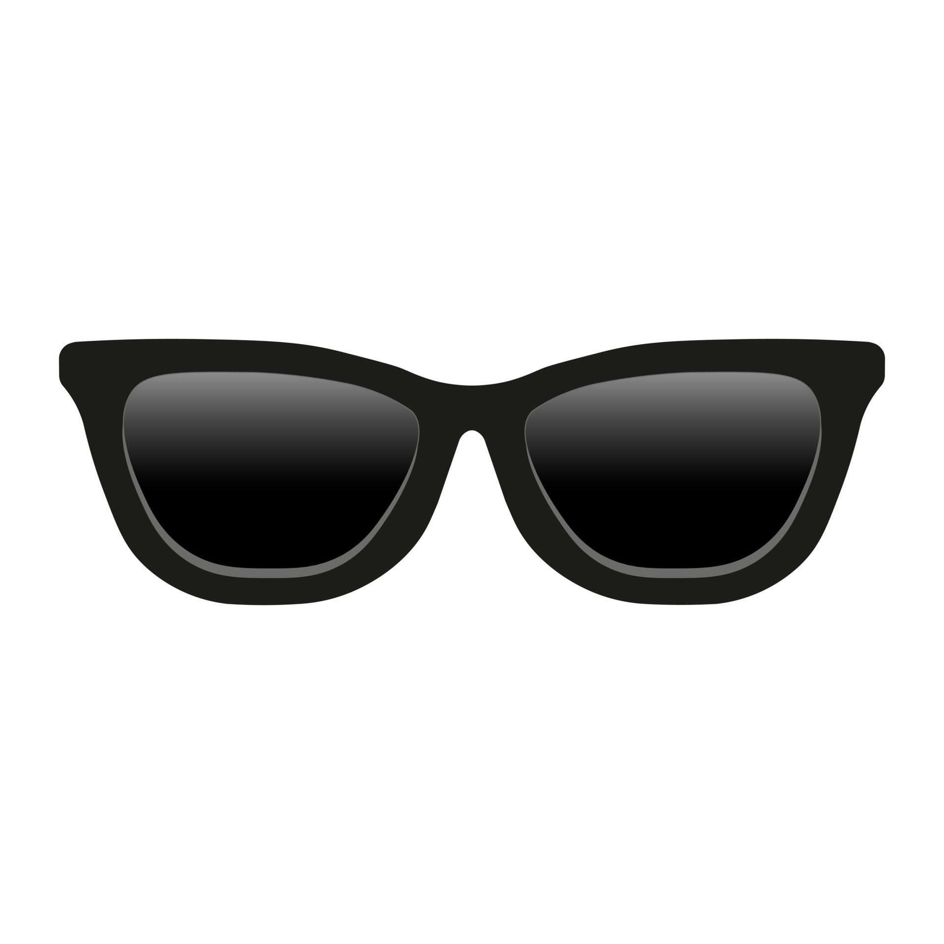 Black sunglasses Large size icon for emoji smile 14763440 Vector Art at ...