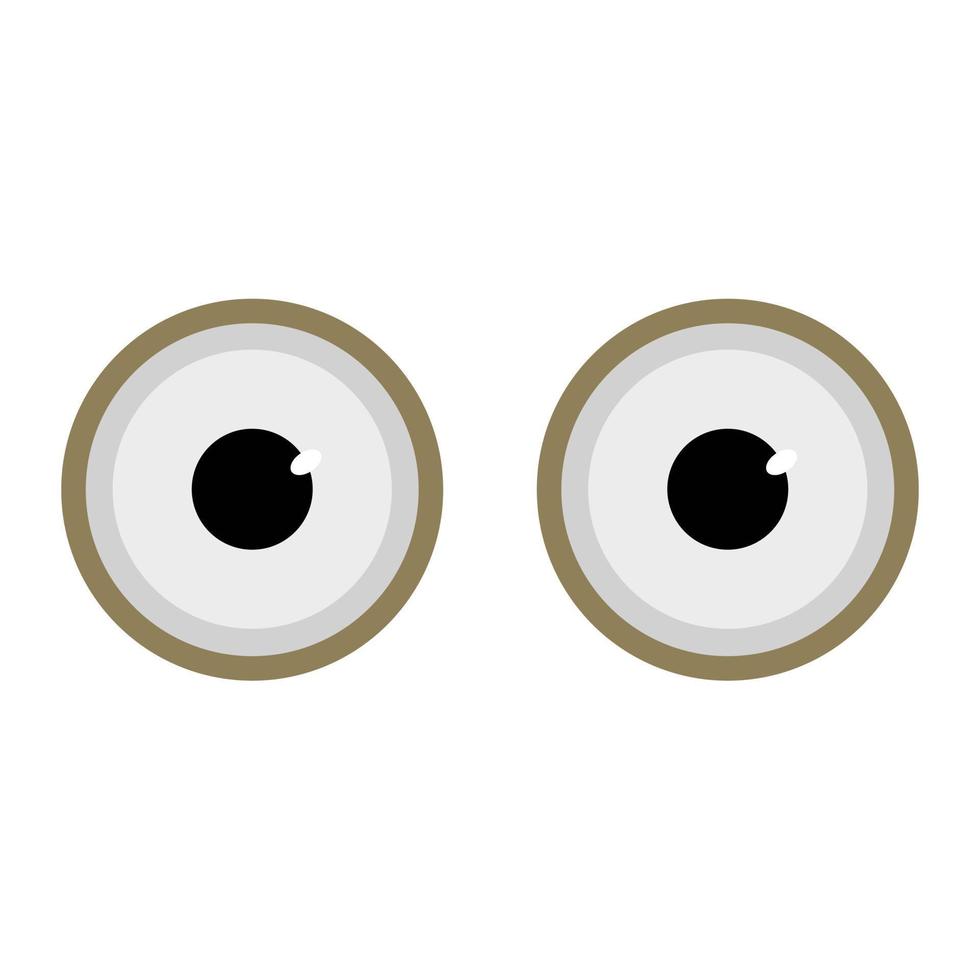 icono de gran tamaño de ojos grandes para sonrisa emoji vector