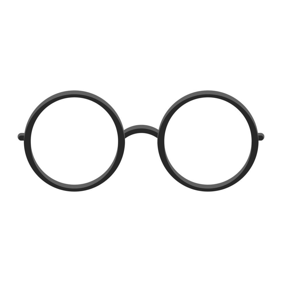 Black glasses Large size icon for emoji smile vector