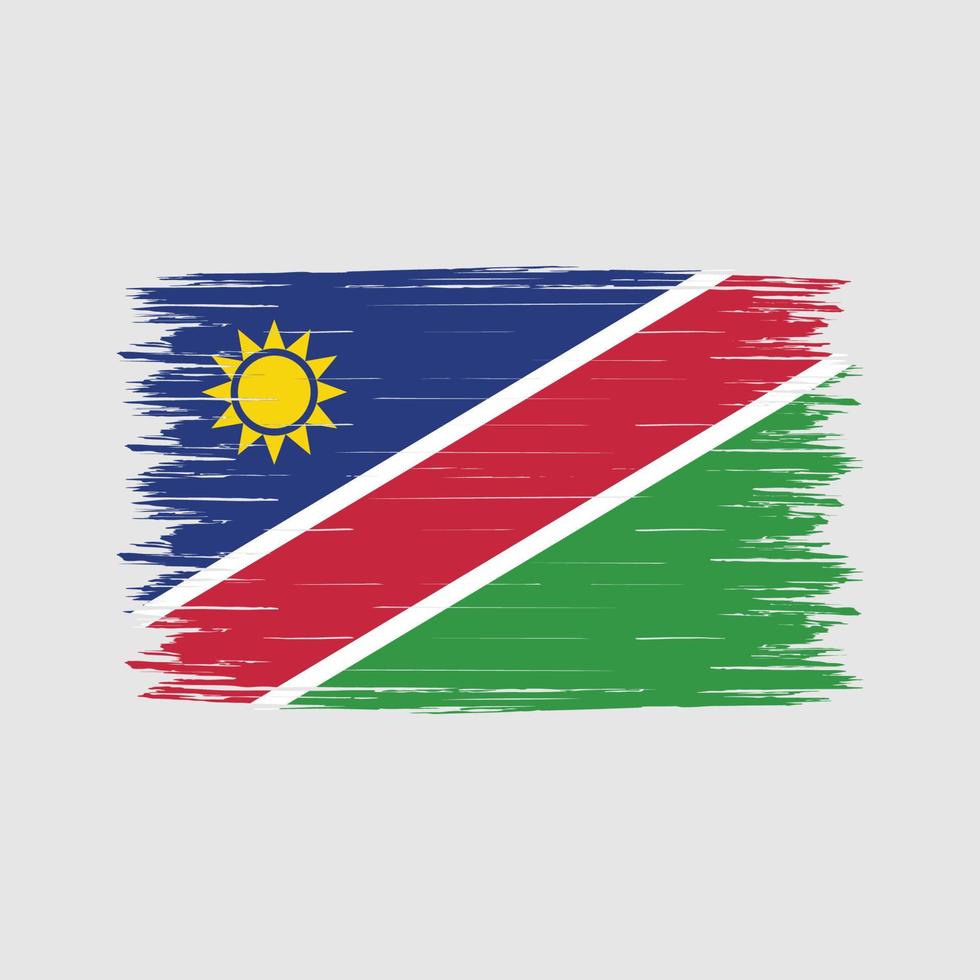 Namibia Flag Brush vector
