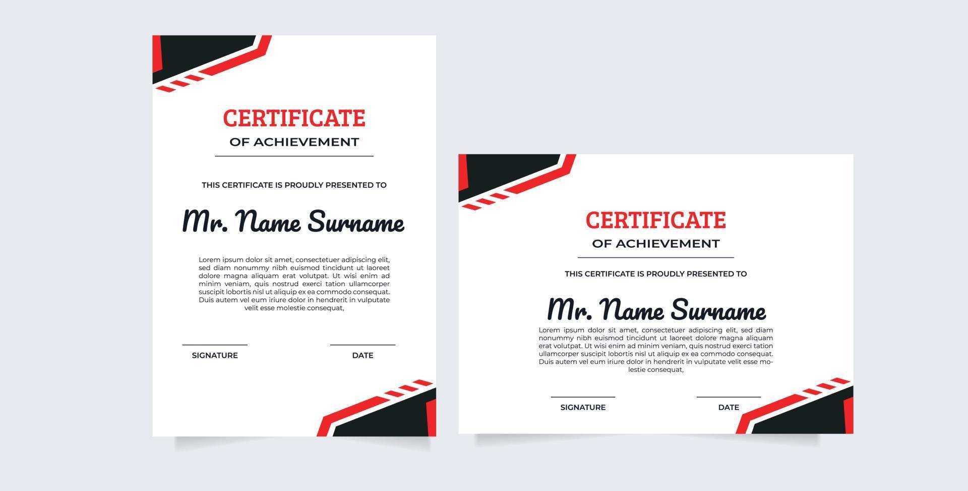 certificate of appreciation border template with luxury badge and modern line and shapes. For award, business, and education needs vector