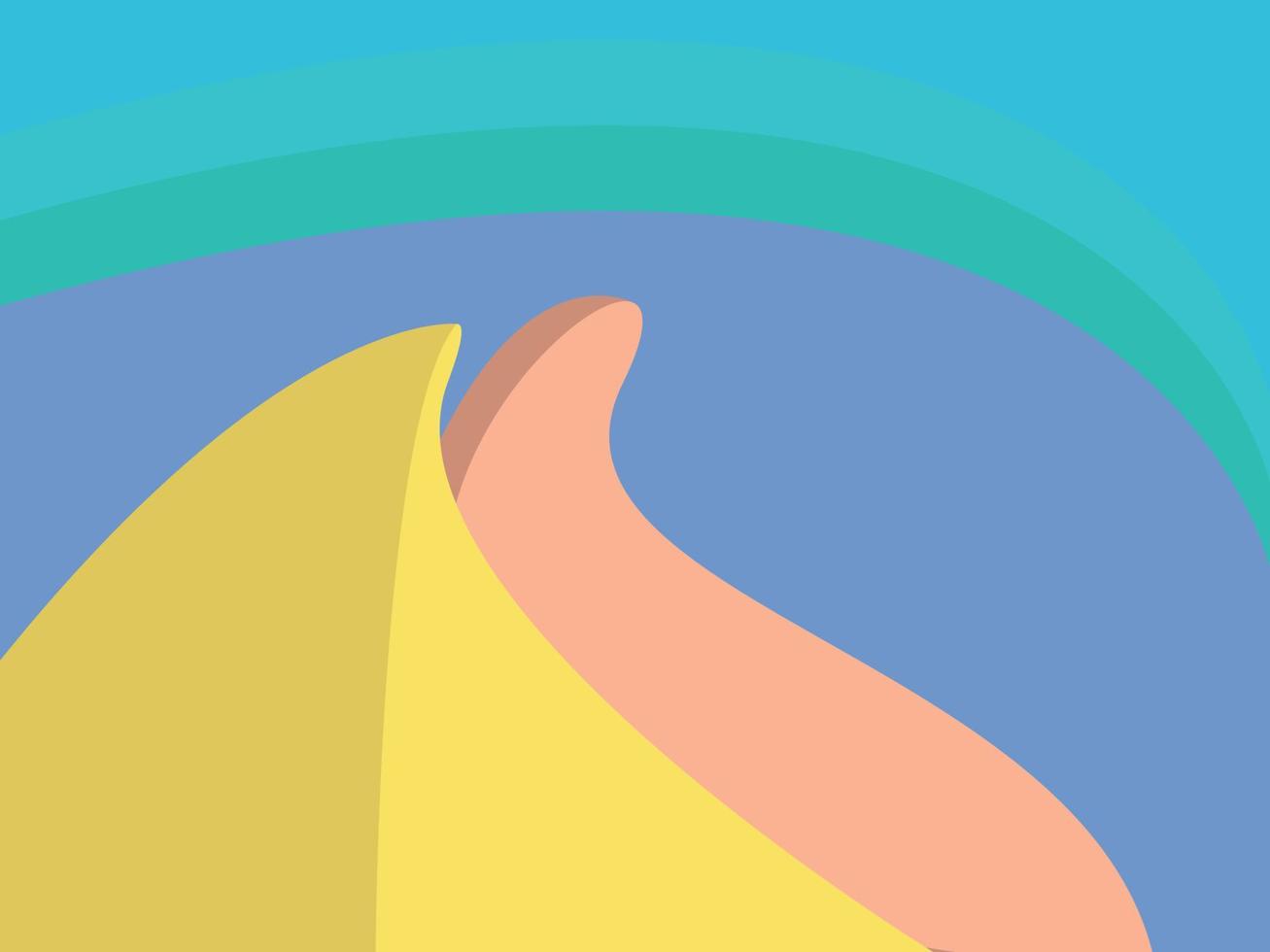 Abstract shape landscape background illustration for print, wallpaper, decoration, and many more. vector