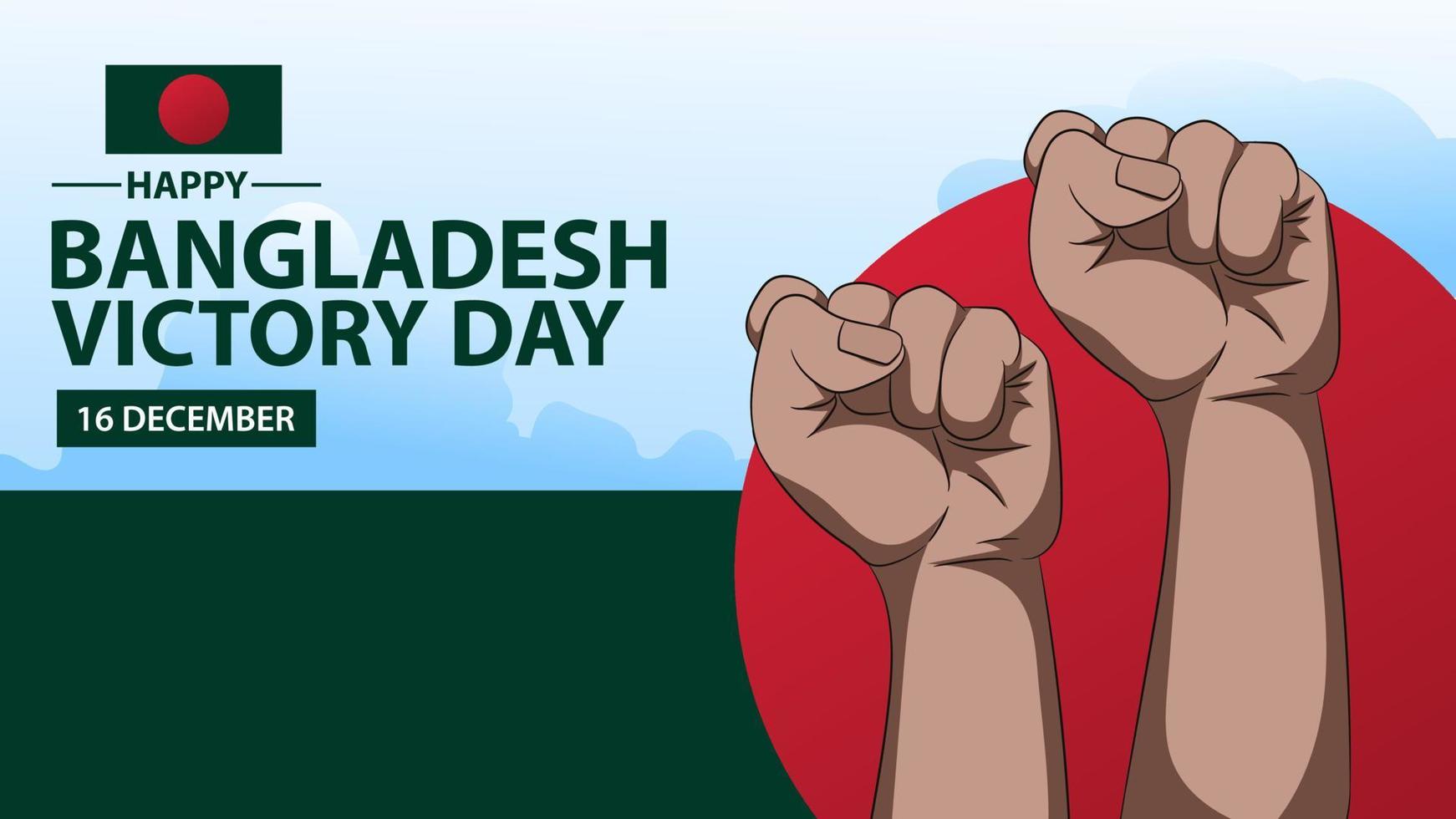 Bangladesh Victory Day, 16 December , Victory day of Bangladesh, 1971war. vector