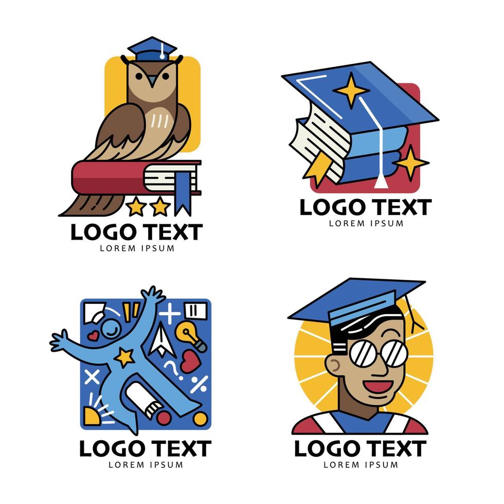 Education Logo Design Set vector