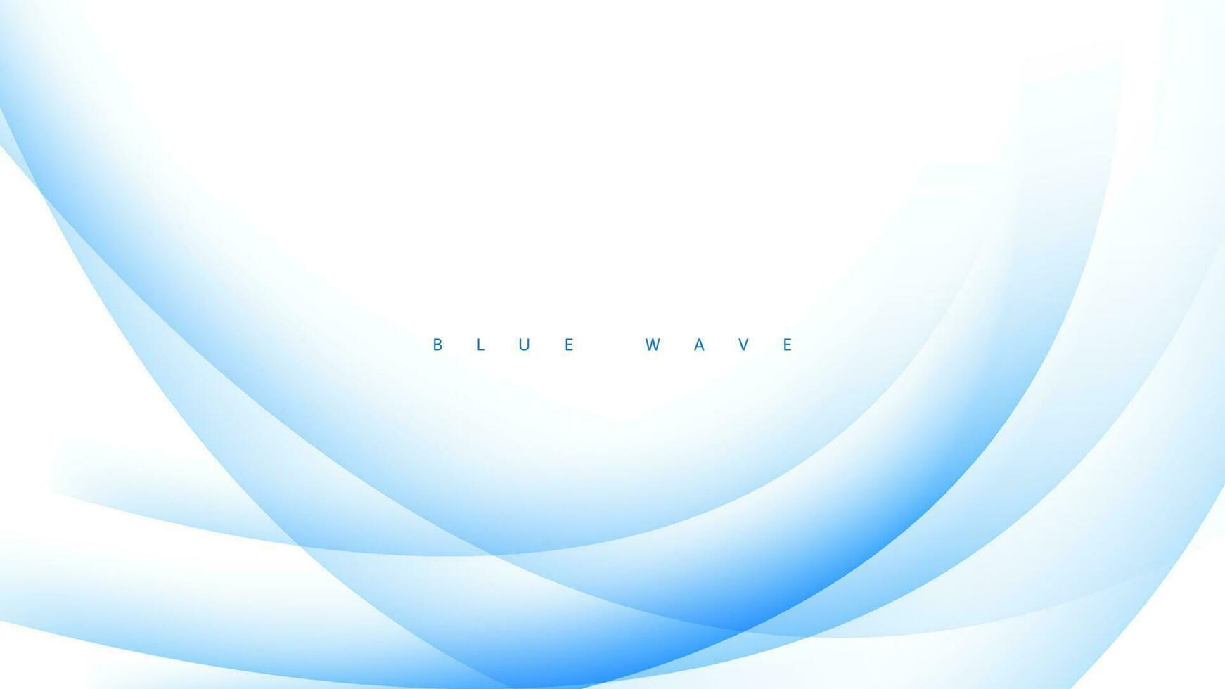 blue wave abstract background. suitable for presentation, banner, poster, web, etc. vector illustration