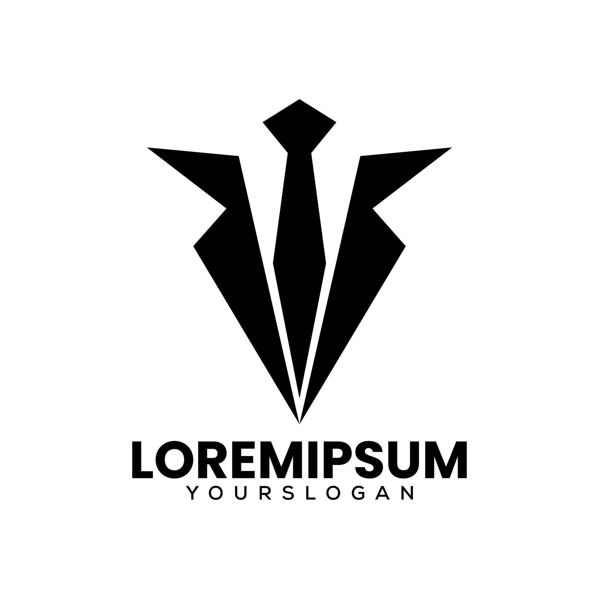 logo tie design template 14764012 Vector Art at Vecteezy