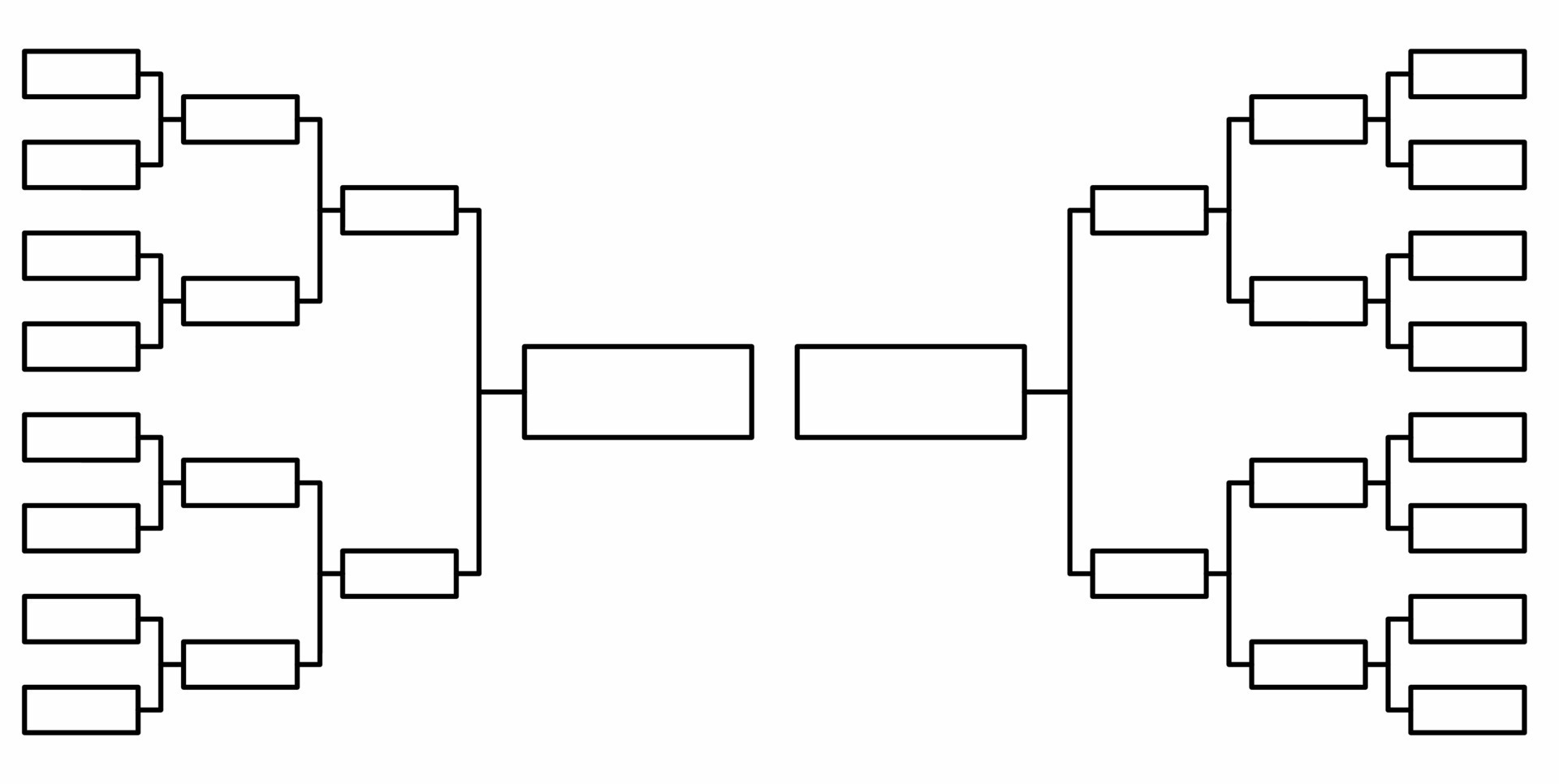 blank 16 team tournament bracket isolated on white background 14764023