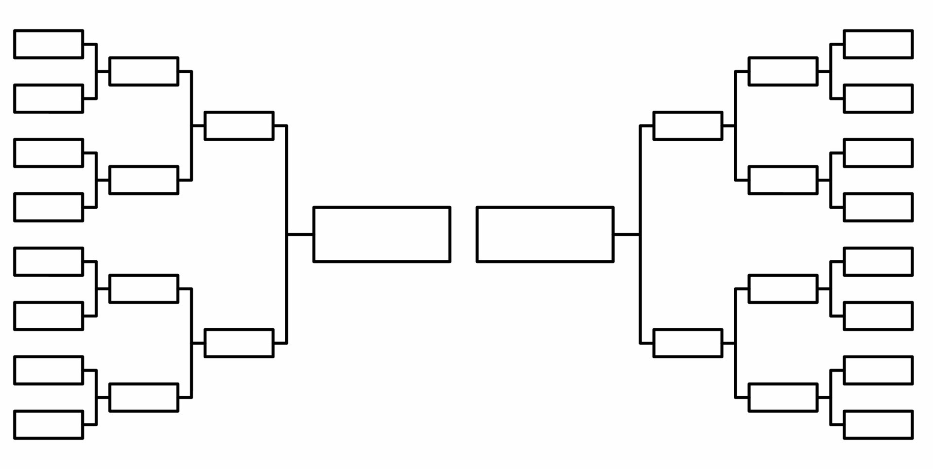 blank 16 team tournament bracket isolated on white background 14764023  Vector Art at Vecteezy