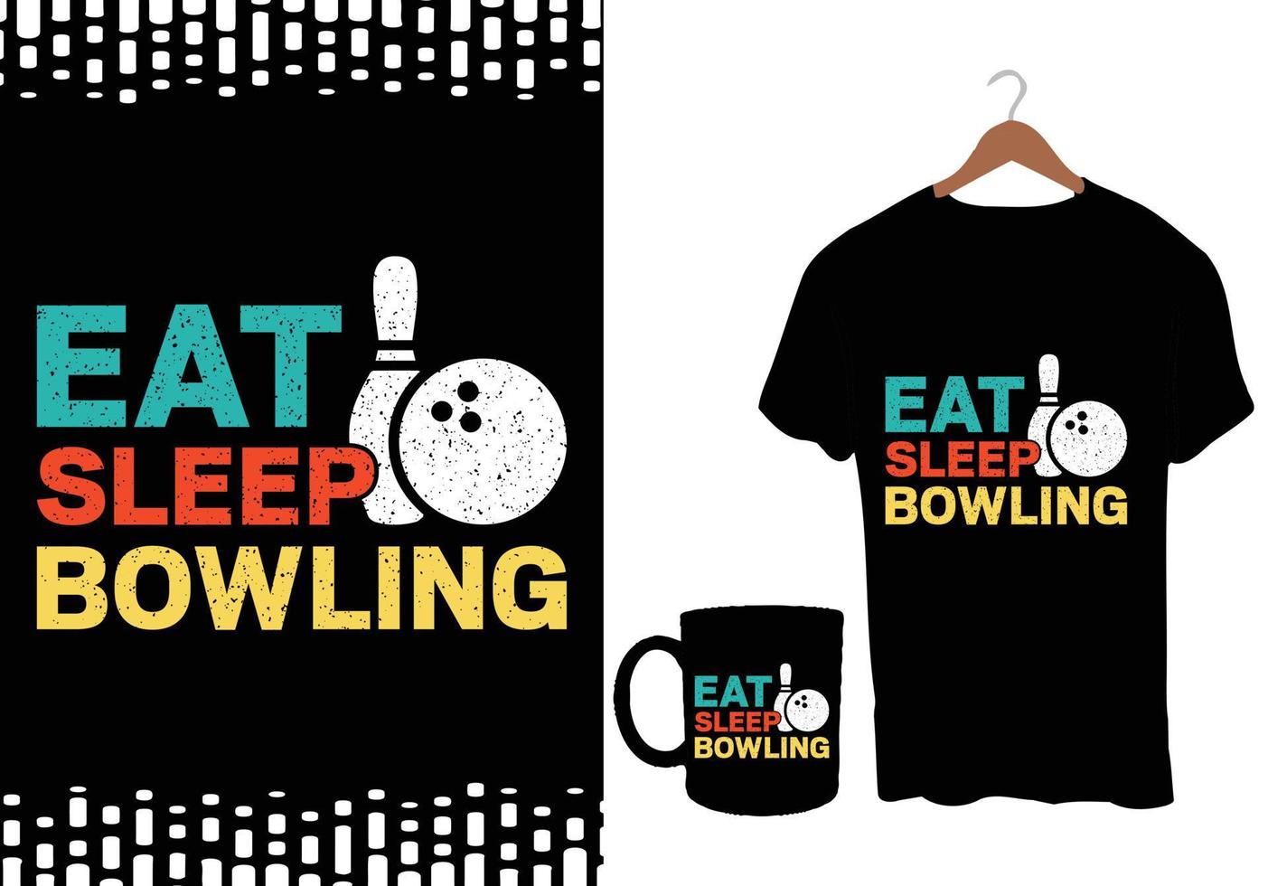 Bowling T Shirt Design vector