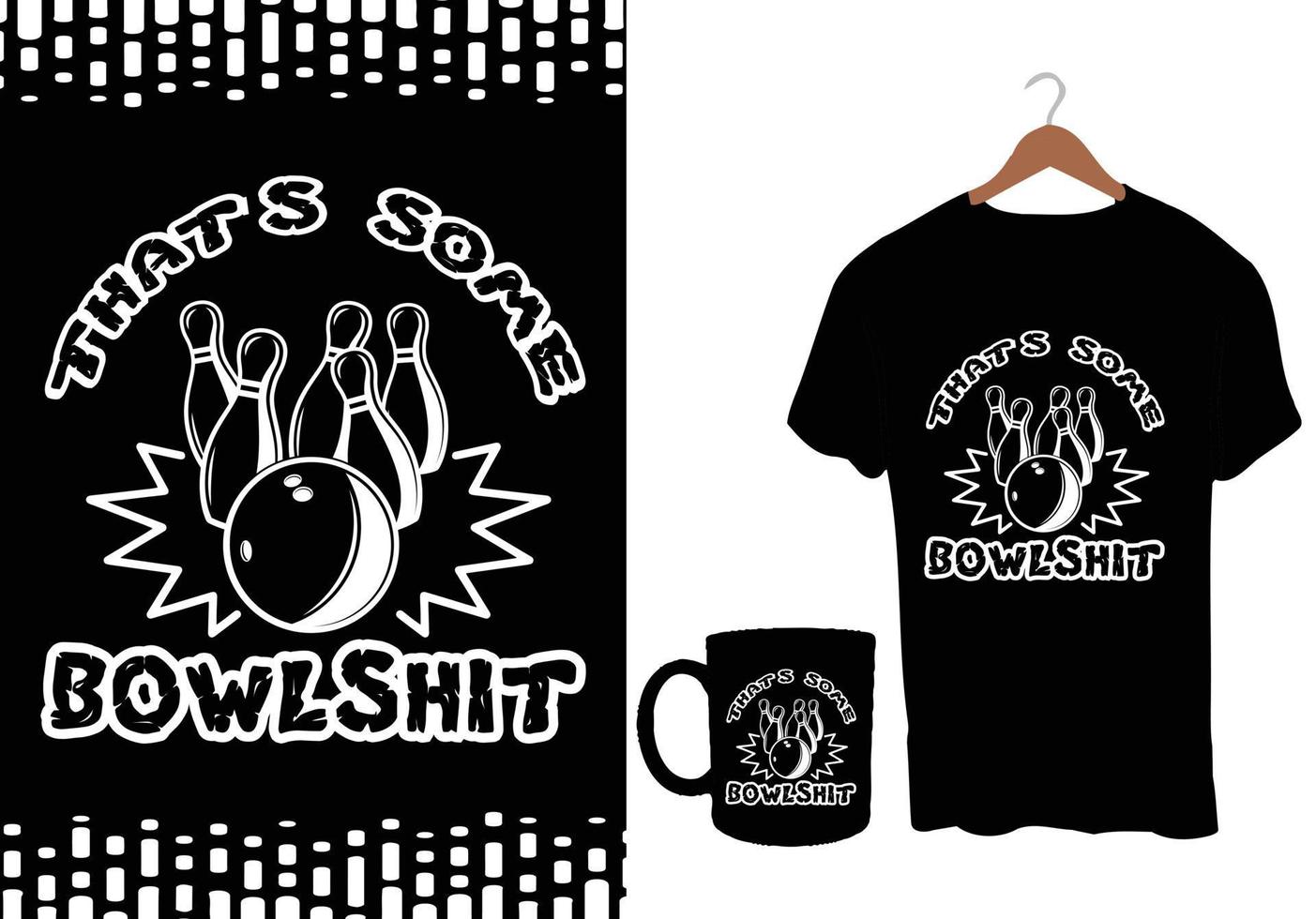 Bowling T Shirt Design vector
