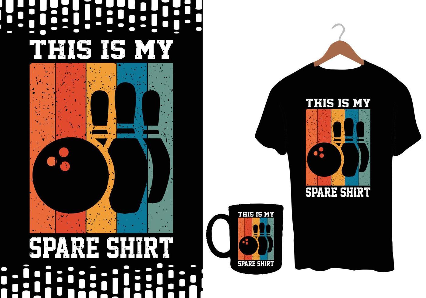 Bowling T Shirt Design vector