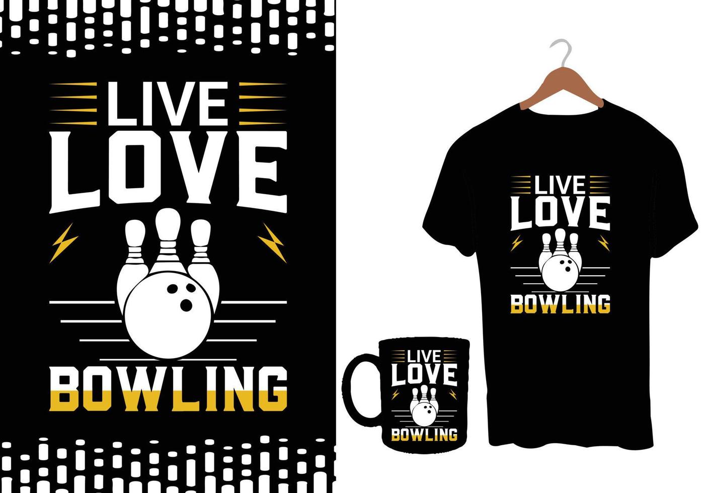 Bowling T Shirt Design vector