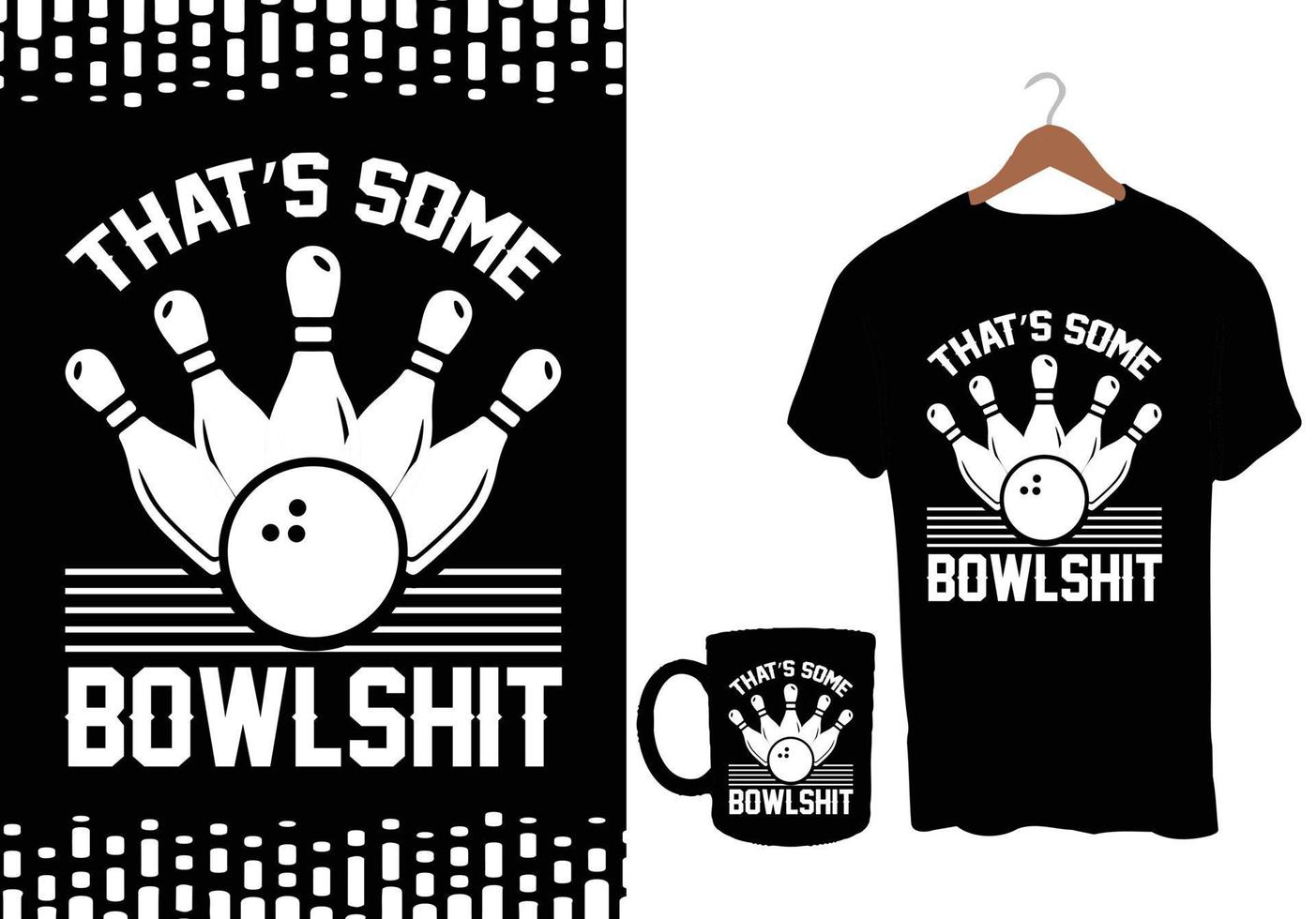 Bowling T Shirt Design vector