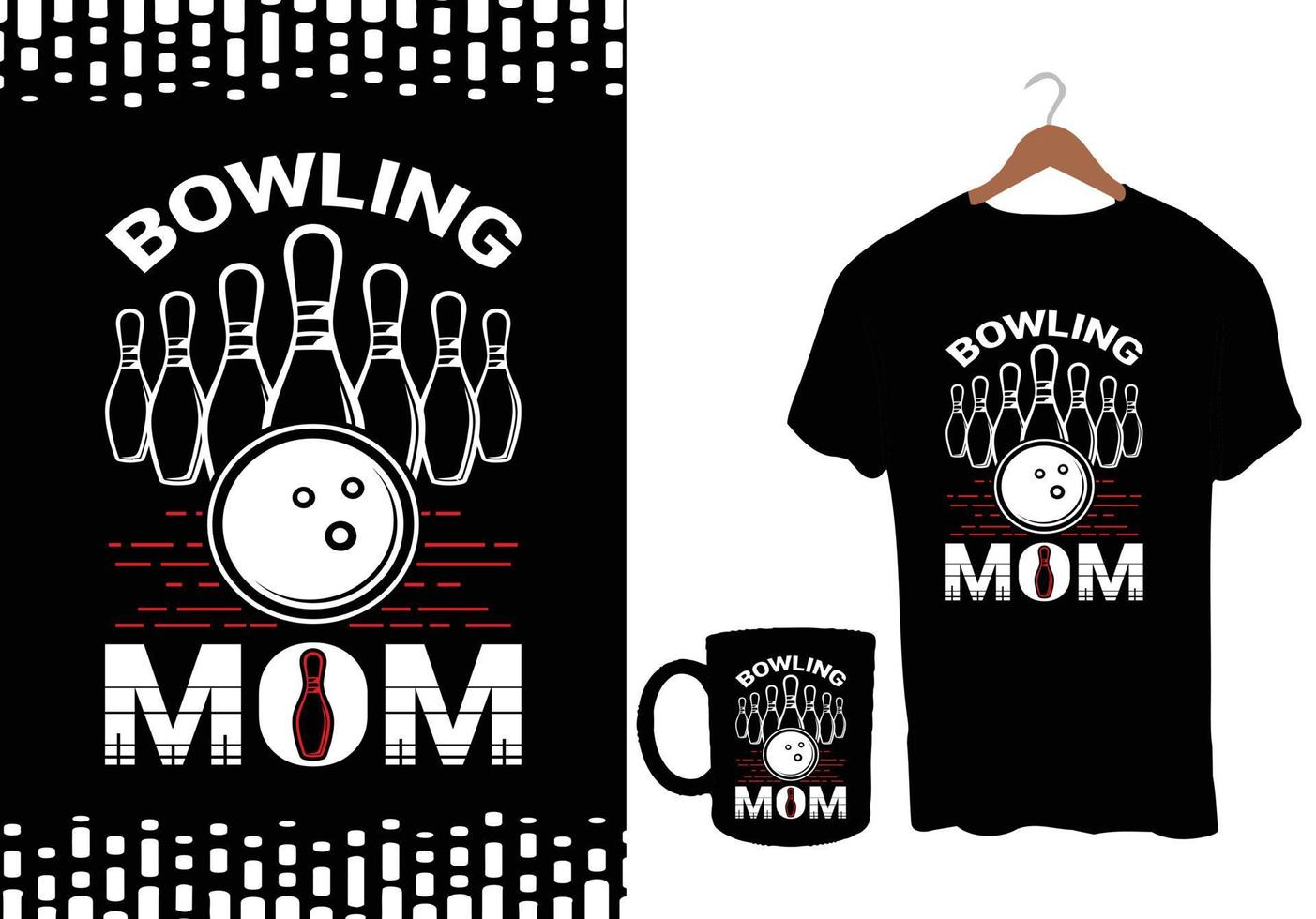 Bowling T Shirt Design vector