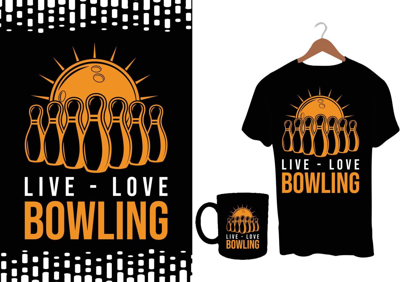 Bowling T Shirt Design vector