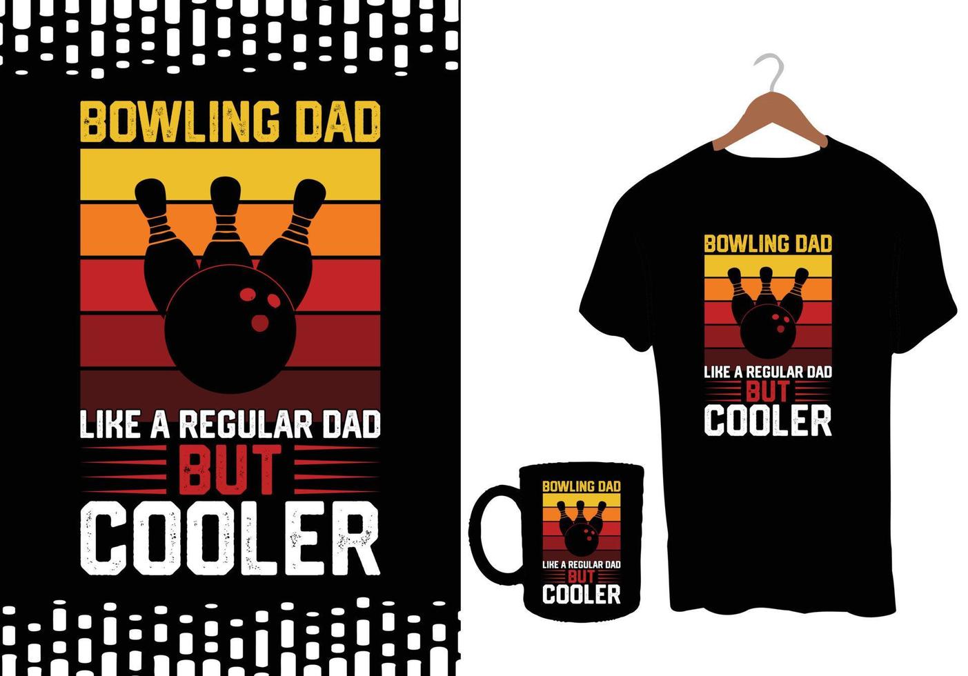 Bowling T Shirt Design vector