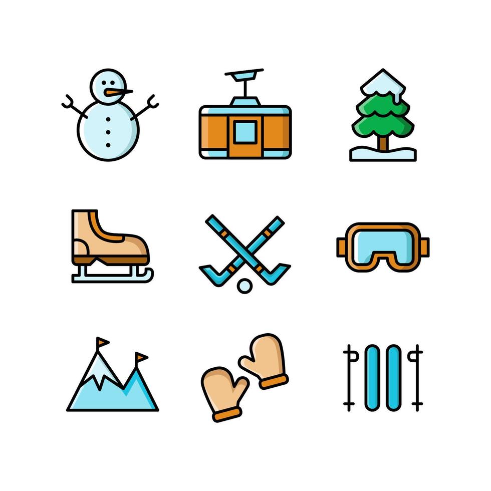 Winter Activity Icon vector