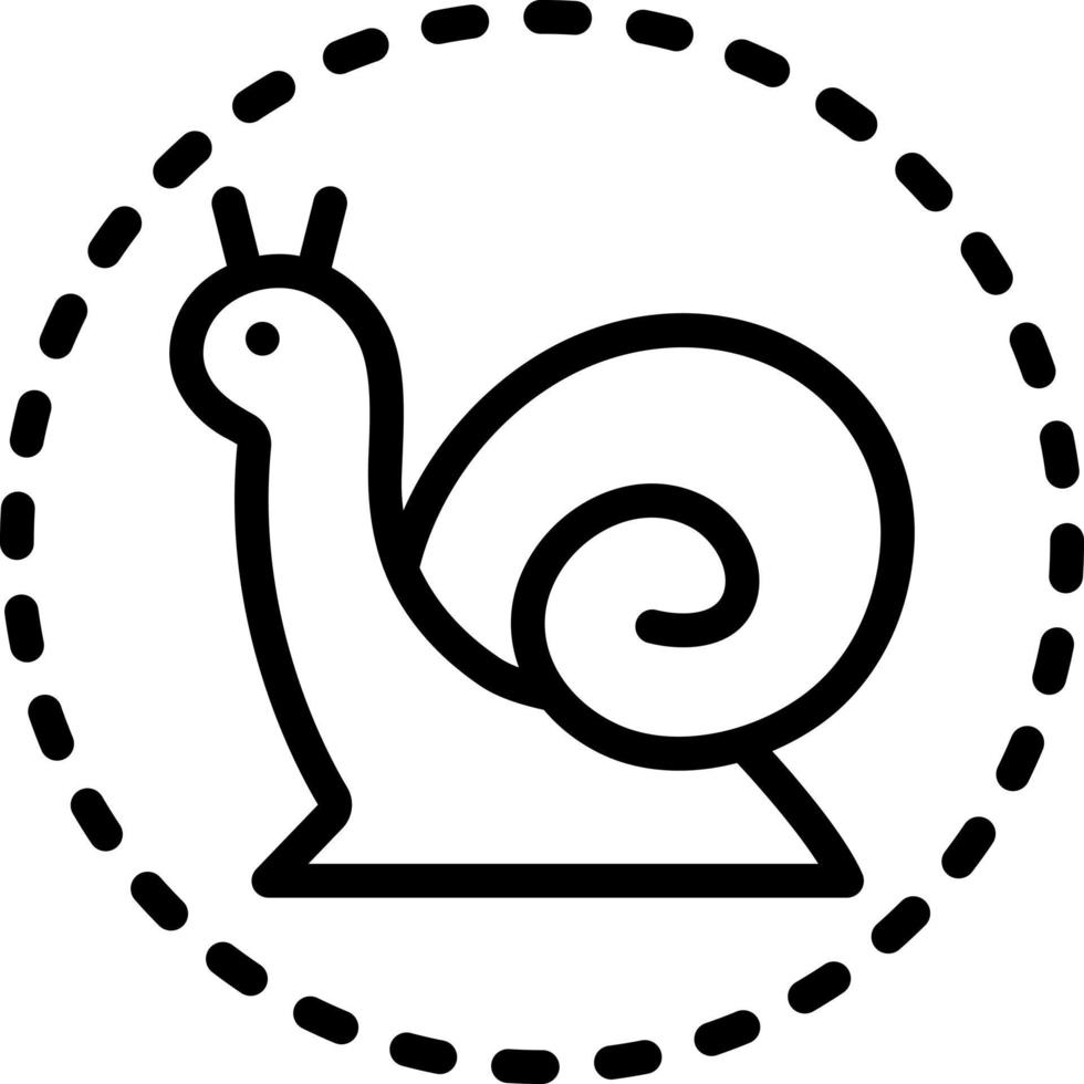 line icon for slowly vector