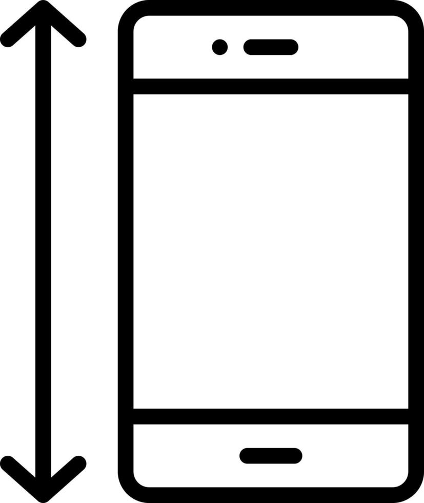 line icon for size vector