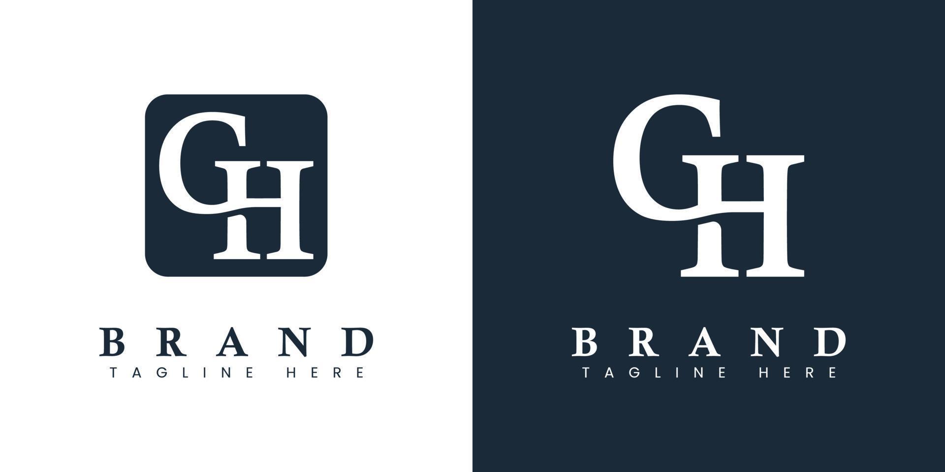 Modern Letter GH Logo, suitable for any business or identity with GH  HG initials. vector