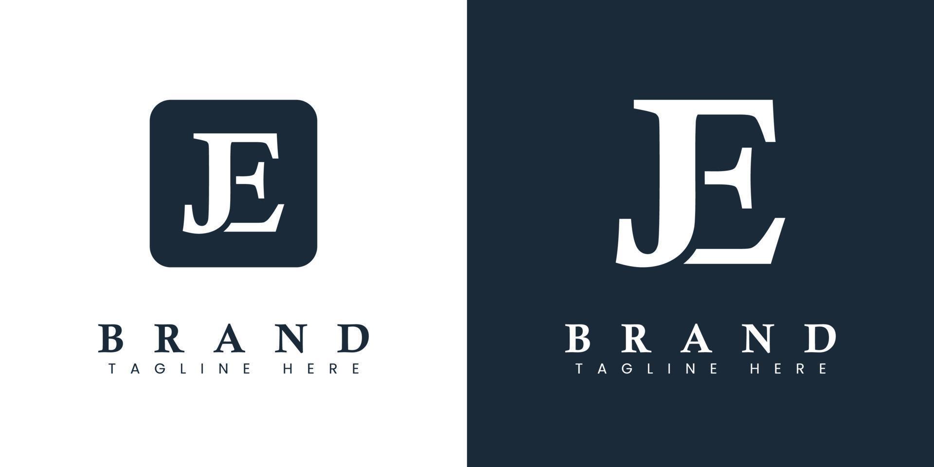 Modern Letter JE Logo, suitable for any business or identity with JE or EJ initials. vector