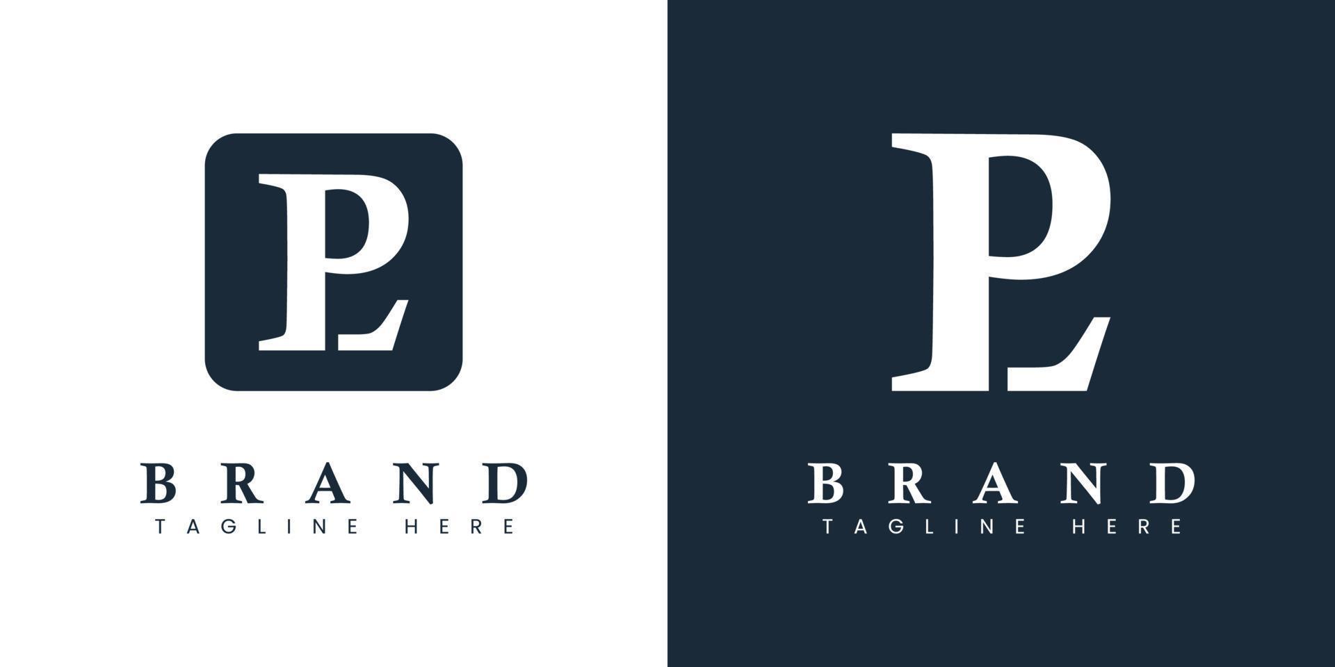 Modern Letter LP Logo, suitable for any business or identity with LP or PL initials. vector