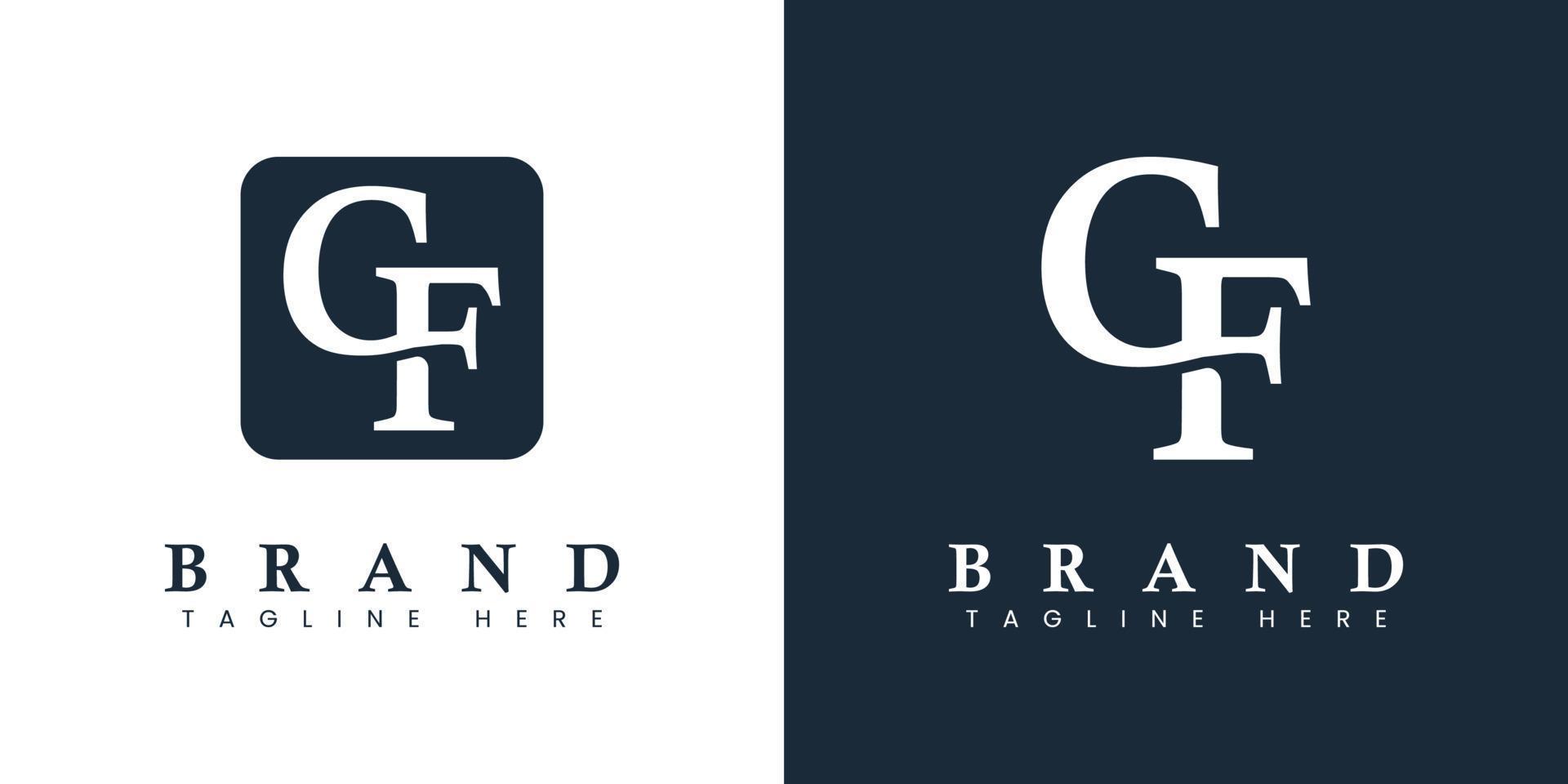 logotipo moderno de la letra gf, adecuado para cualquier negocio o identidad con las iniciales gf fg. vector