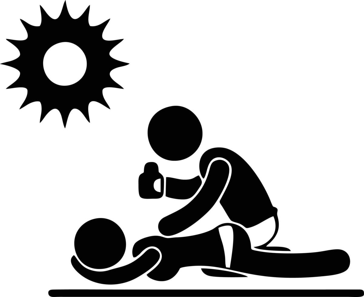 sun icon in white background, illustration of sun icon symbol in black on white background vector