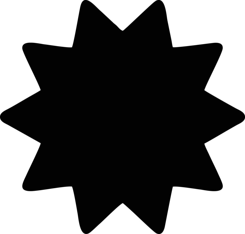 icono de sol en fondo blanco, ilustración del símbolo de icono de sol en negro sobre fondo blanco vector