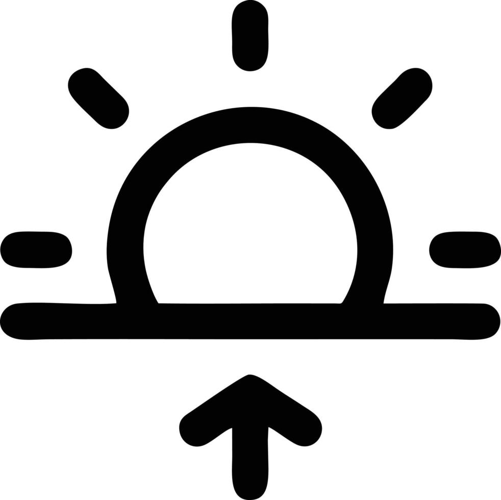 sun icon in white background, illustration of sun icon symbol in black on white background vector