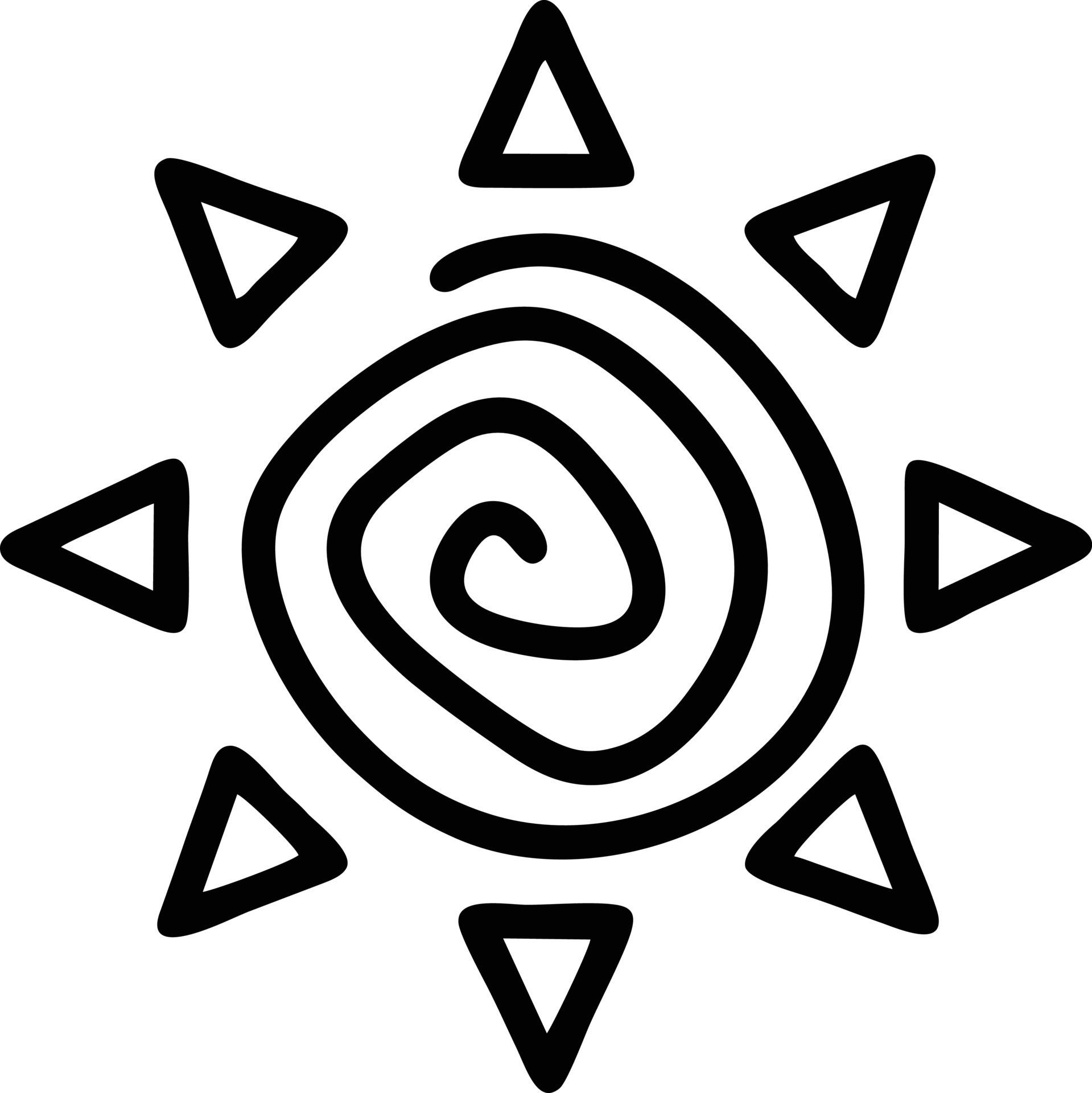 sun icon in white background, illustration of sun icon symbol in black